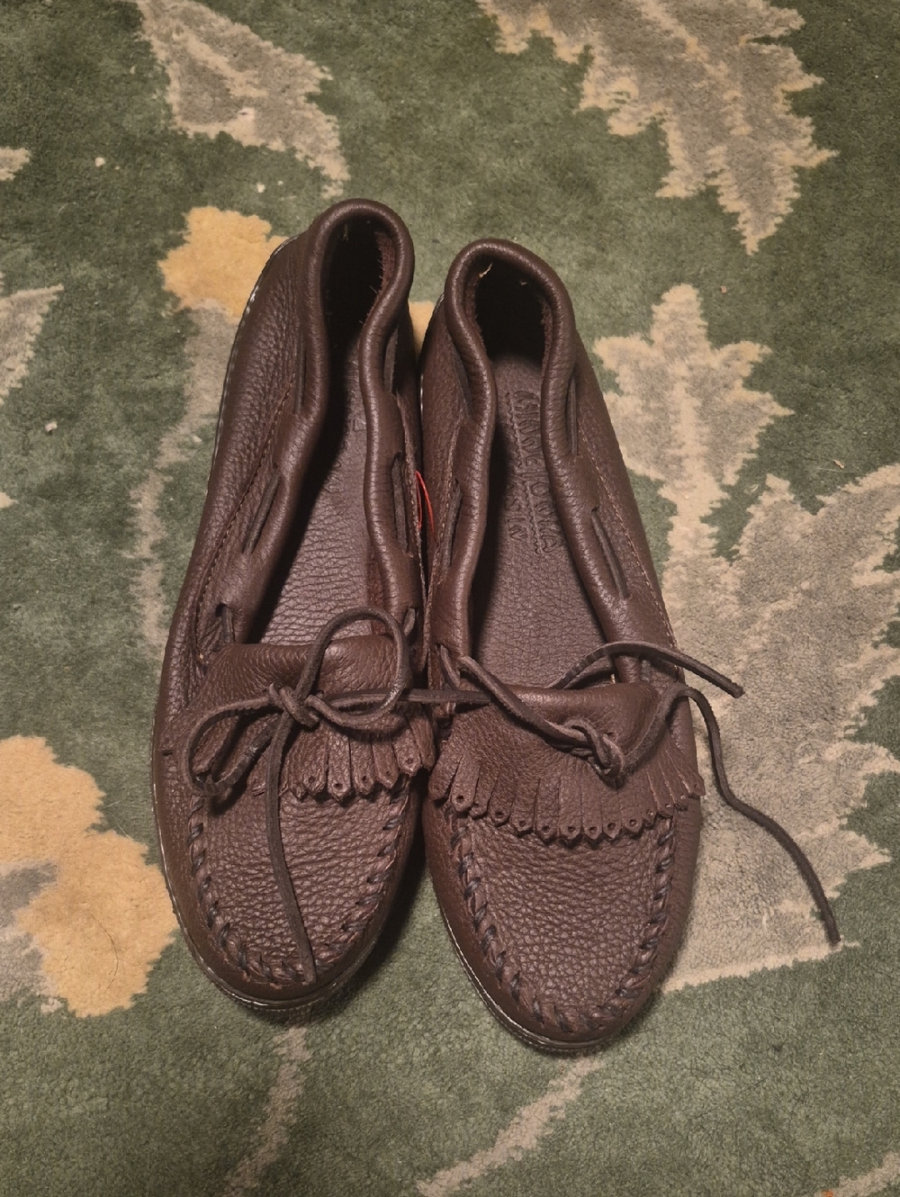 Minnetonka Brown Leather Moccasin Loafers
